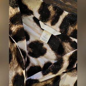 H&M animal print blouse